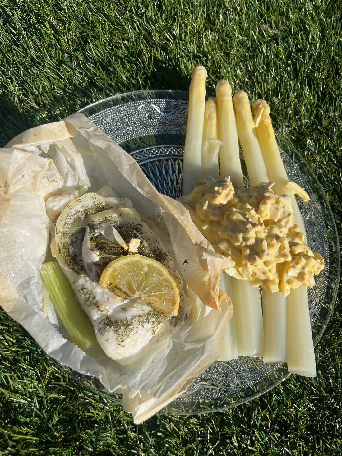 Witte asperges 